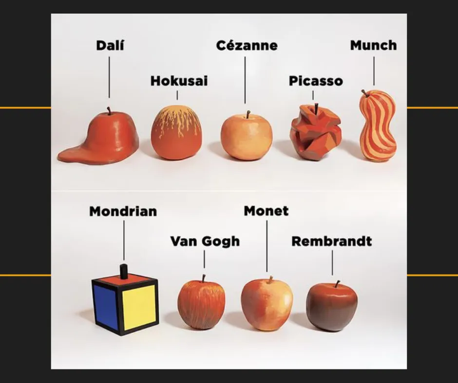 Ayame Wakabayashi’s Apple Masterpieces Capture the Essence of Iconic Artists