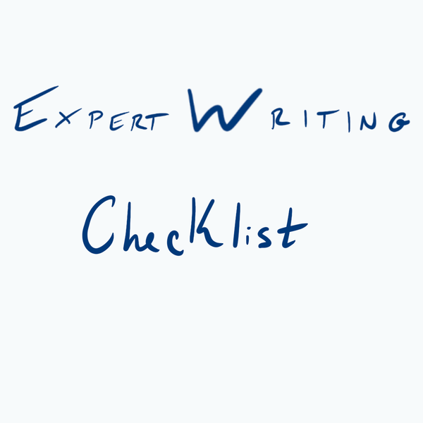 Expert Writing Checklist